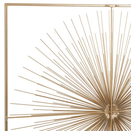 CosmoLiving by Cosmopolitan Gold Iron Modern Wall Décor